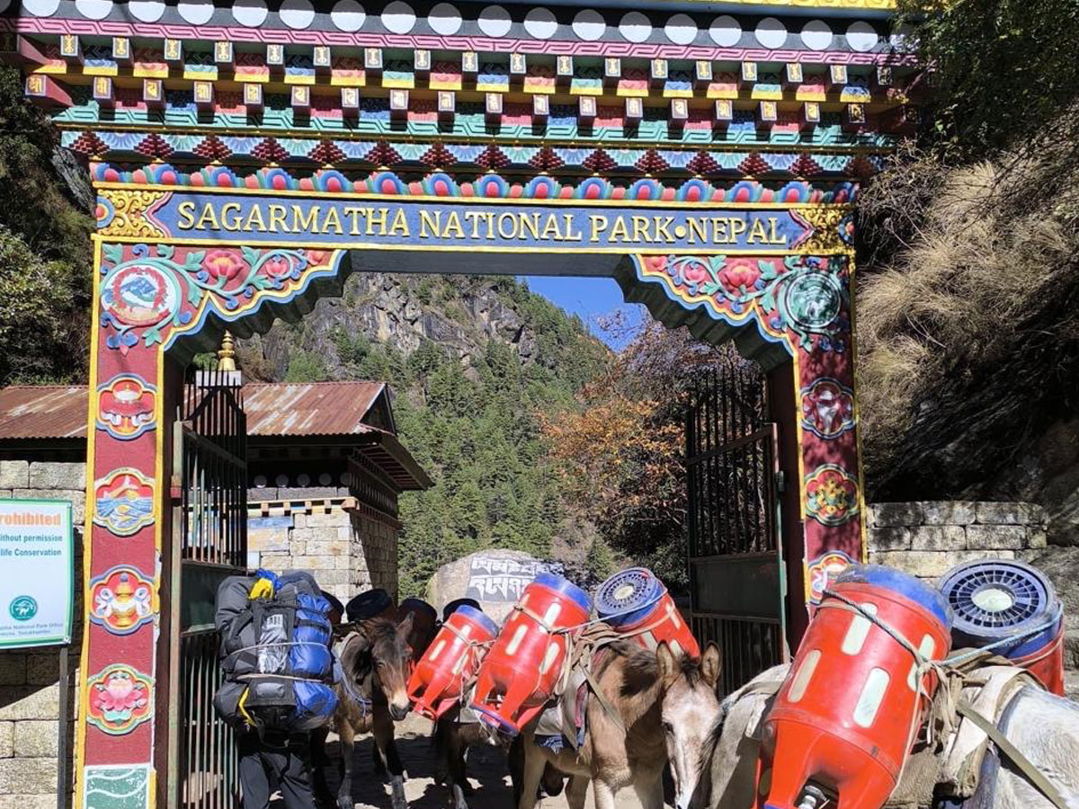 sagarmatha national park entry gate