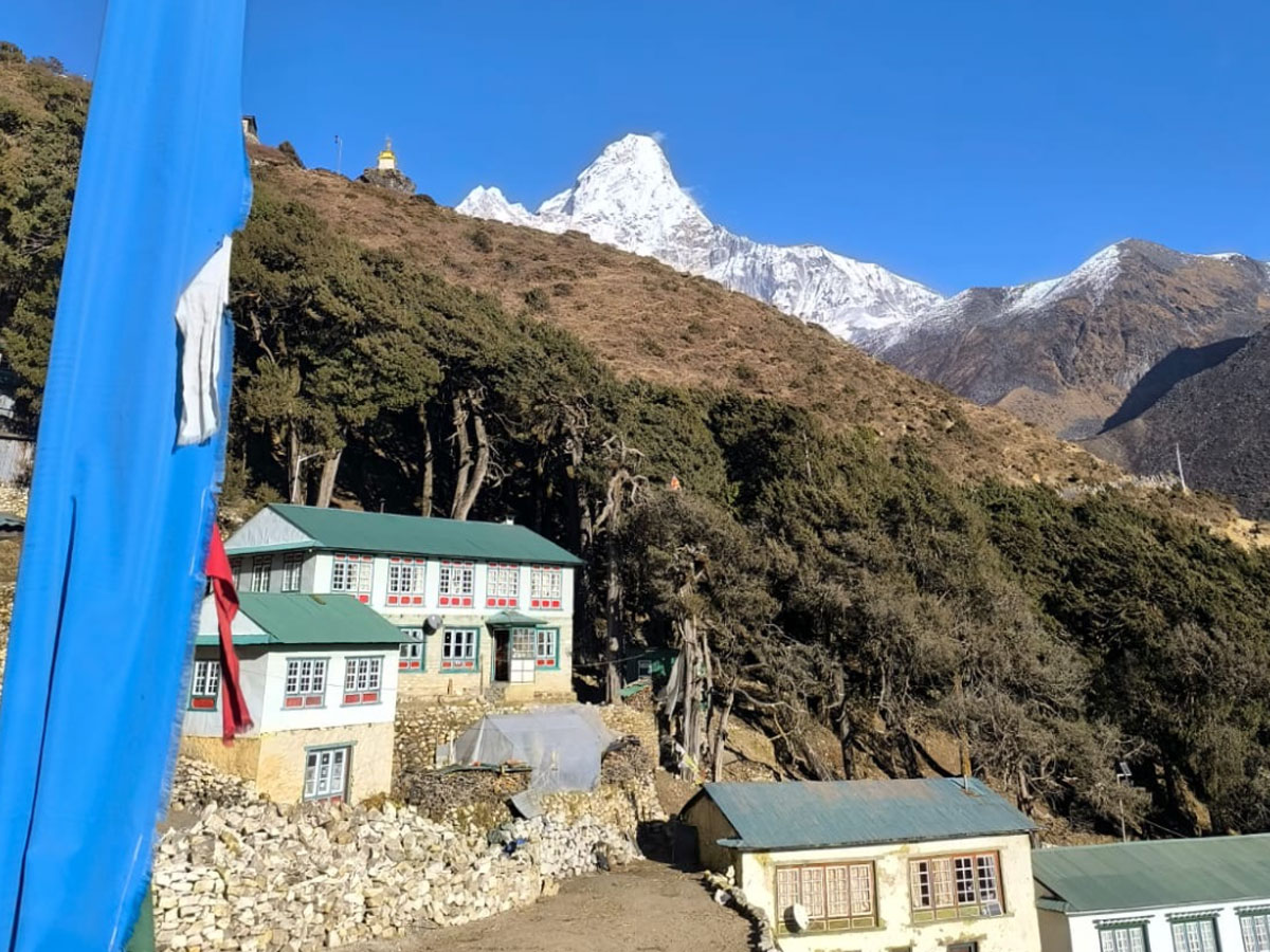 view from pangboche