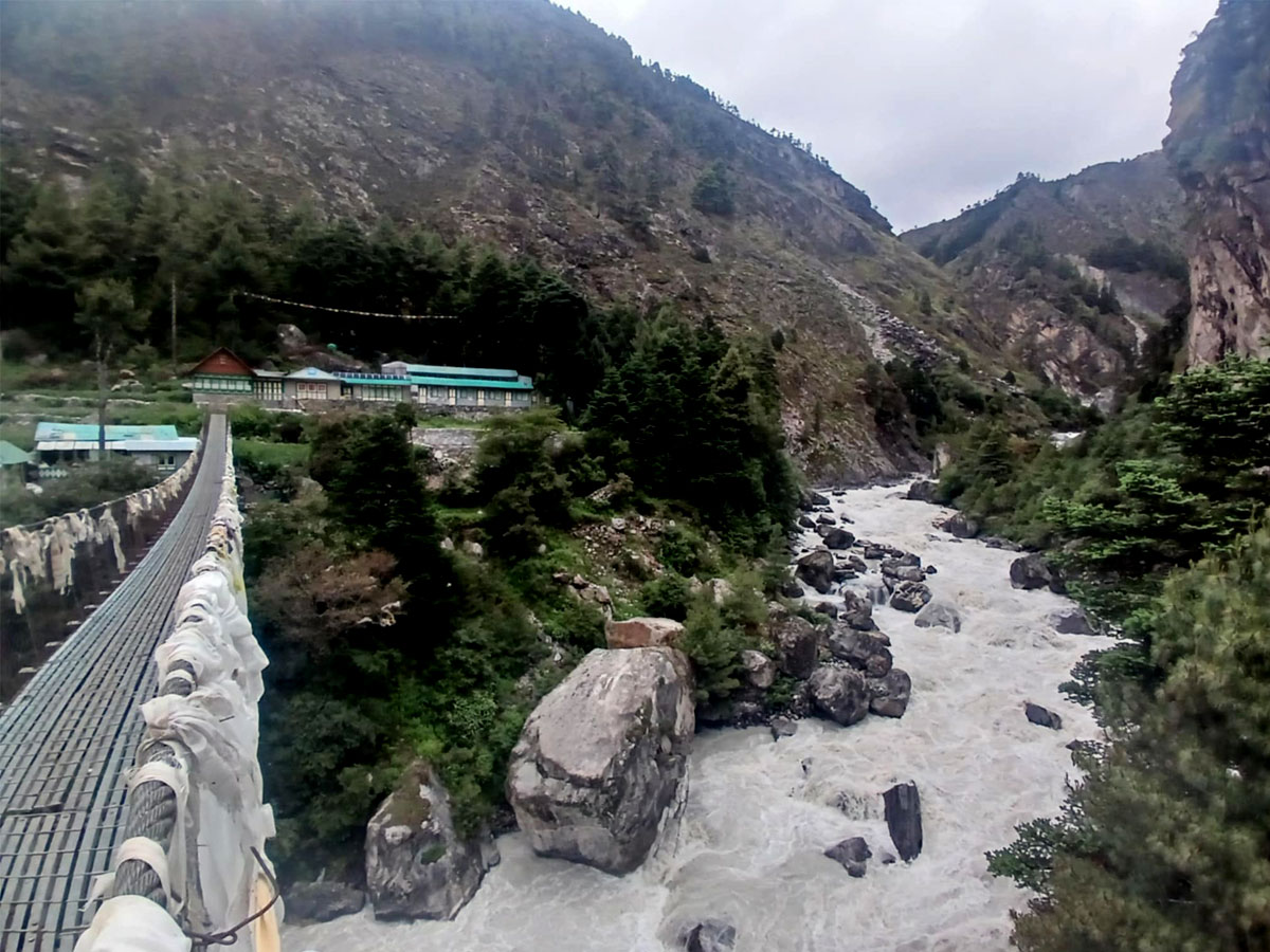 namche bazaar from phakding