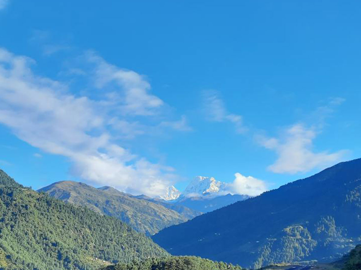 view from lukla airport