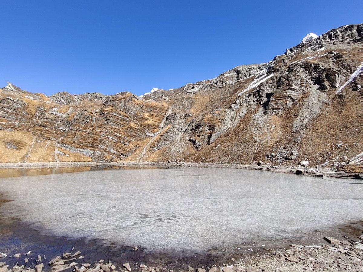 khopra ridge trek during winter